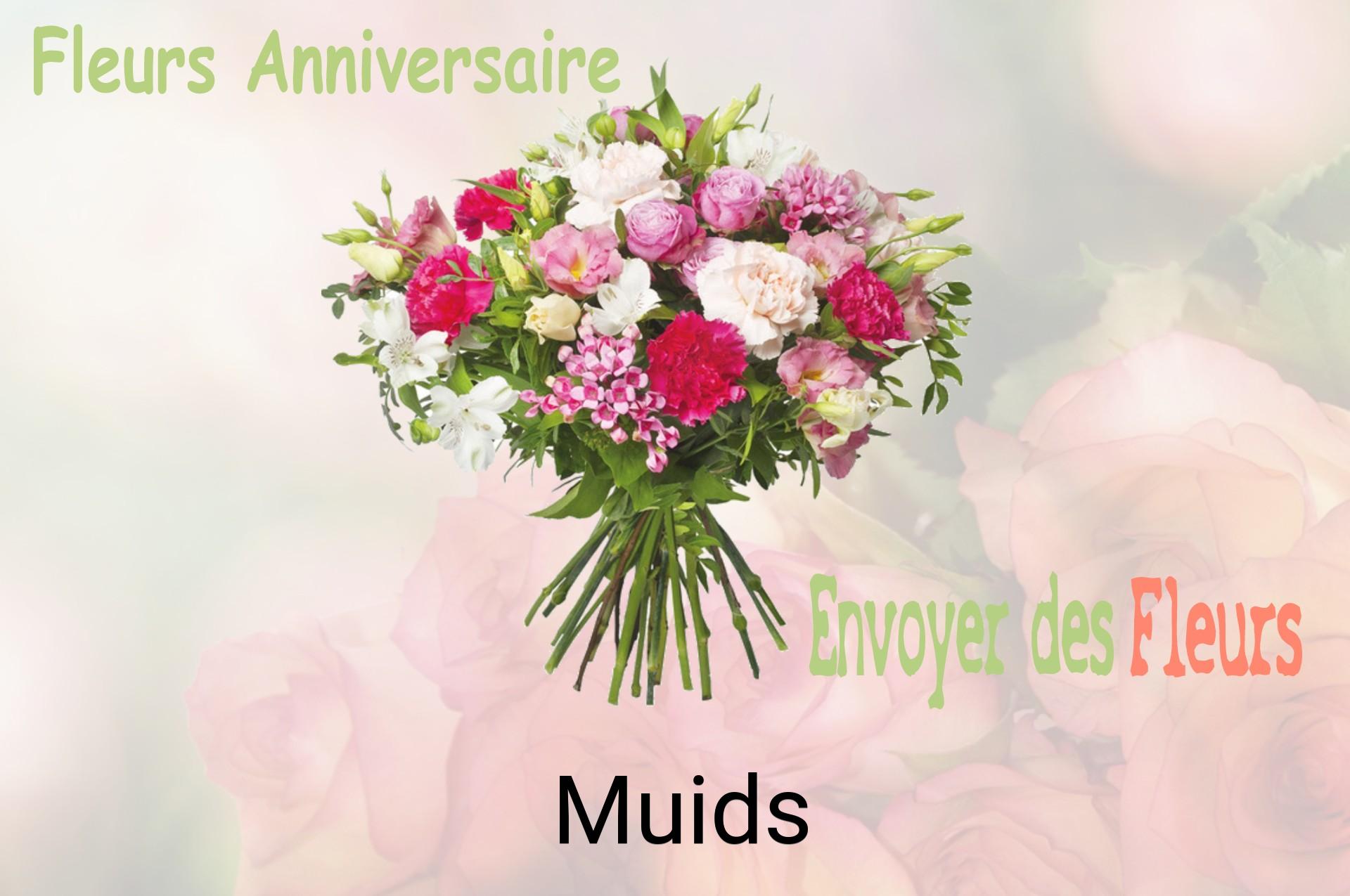 Bouquet de fleurs d’anniversaire livré à Muids